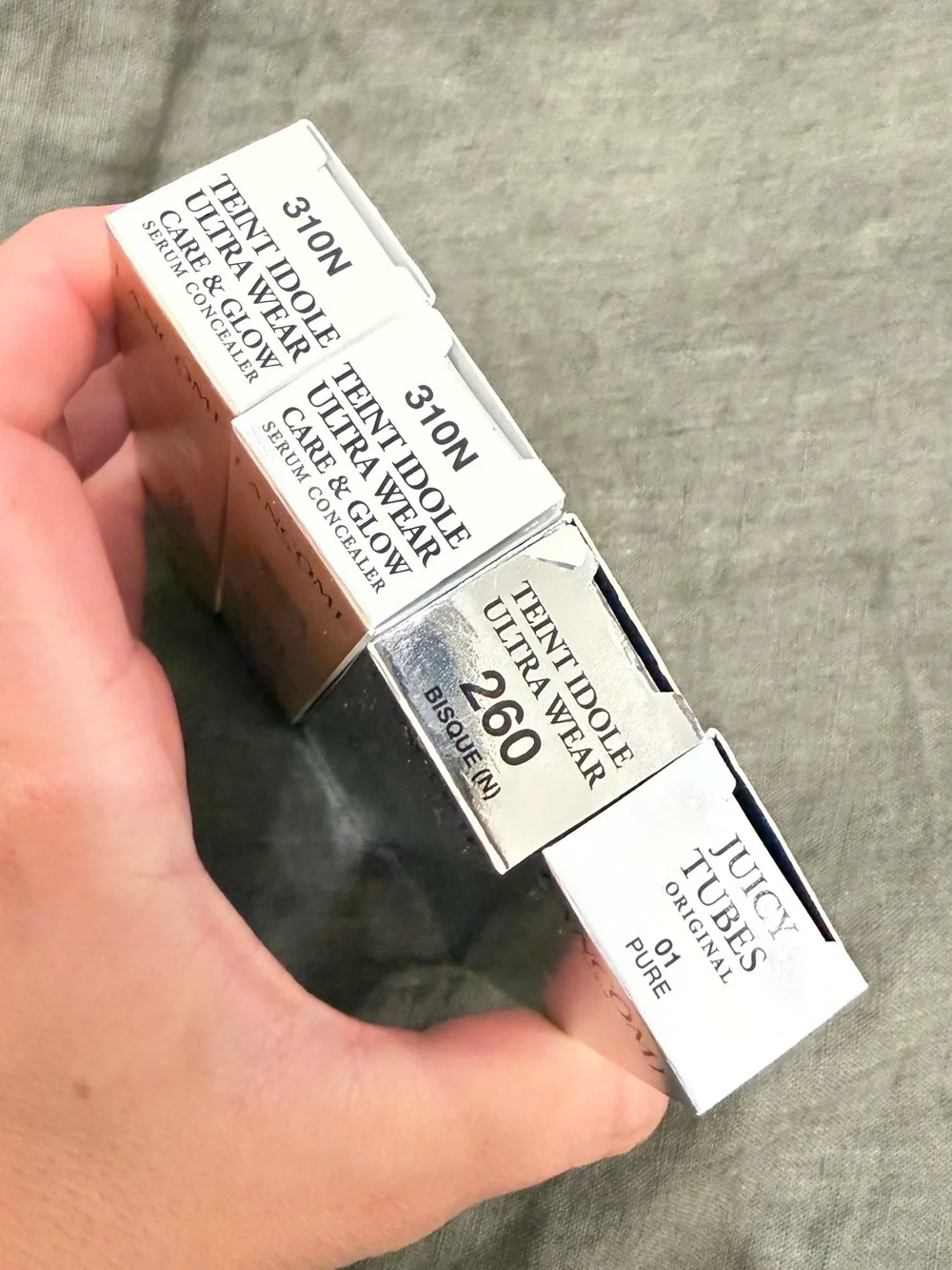 Lancôme Teint Idole & Juicy Tubes Set - Rose Gold & Silver Boxes